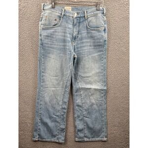 Pilcro Jeans Women 27 Light Blue Straight Wide Leg Anthropologie OB1936551